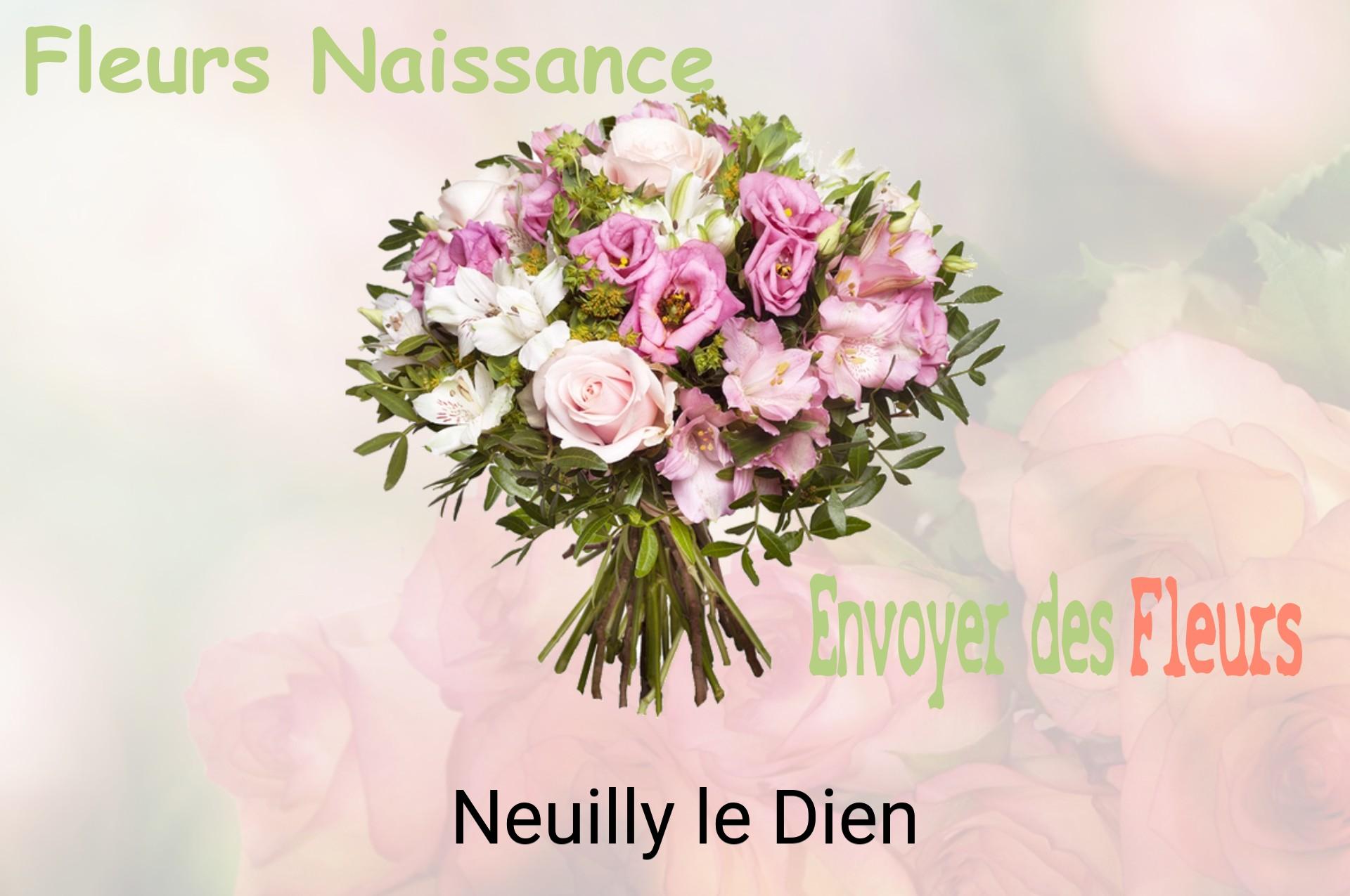 Bouquet de fleurs de naissance livré à Neuilly-le-Dien